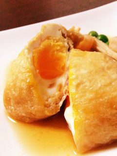 レンジで卵巾着-レシピのメイン写真