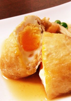 レンジで卵巾着-レシピのメイン写真