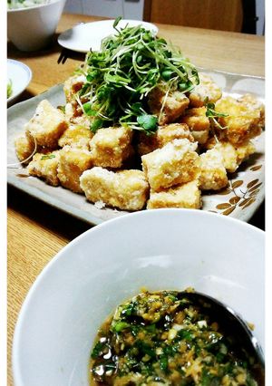 高野豆腐の唐揚げ☆香味だれ添え-レシピのメイン写真