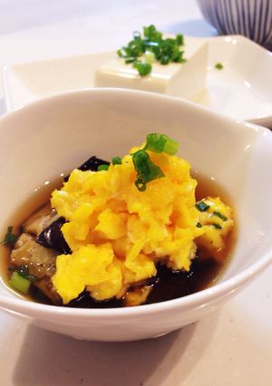揚げなすと卵の餡掛け碗-レシピのメイン写真