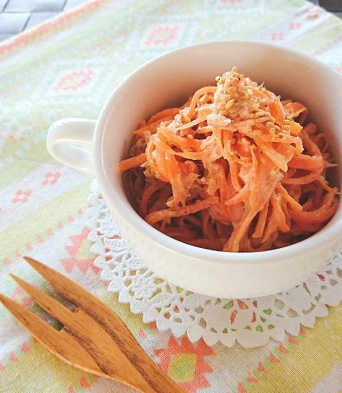 レンジで簡単☆人参のツナマヨサラダ。 by ゆぅゅぅ 【クックパッド