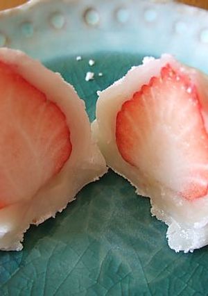 電子レンジで作るいちご大福-レシピのメイン写真