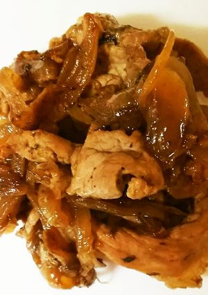 お弁当に！豚こまの玉ねぎソース風炒め-レシピのメイン写真