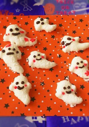 ハロウィン♡キュートなおばけ生マシュマロ-レシピのメイン写真