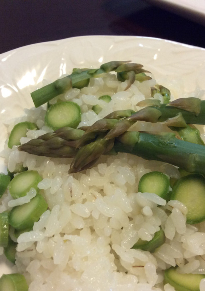 アスパラと白だしの炊き込みご飯-レシピのメイン写真