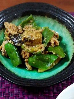 茄子とピーマンのレンジ味噌炒め-レシピのメイン写真