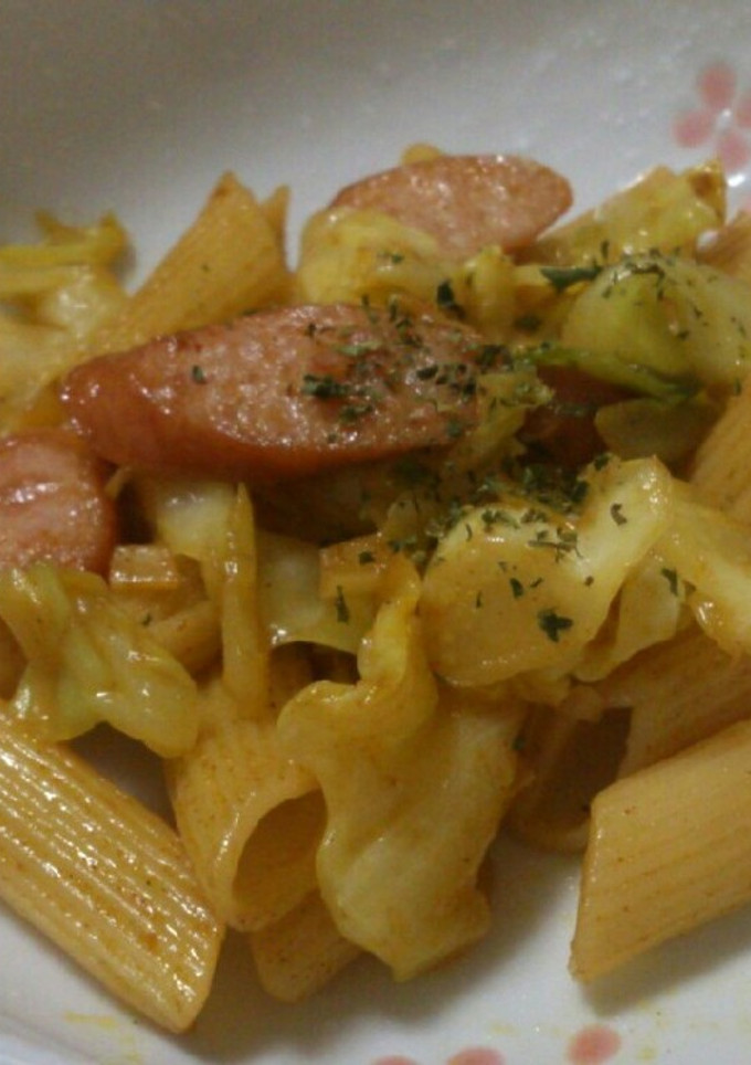 マカロニのオイマヨカレー炒め-レシピのメイン写真