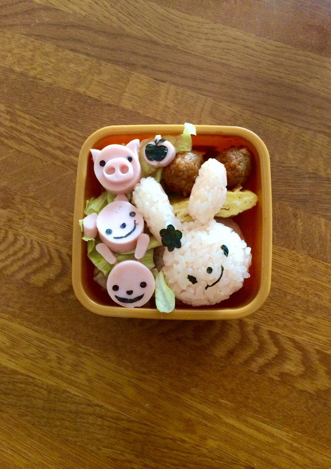 簡単♪キャラ弁♪うさぎおにぎり♪-レシピのメイン写真