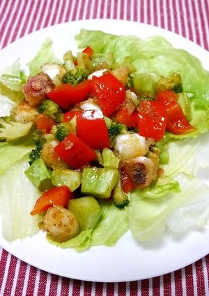 タコとブロッコリーの花椒炒め-レシピのメイン写真