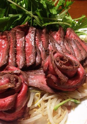 お魚焼きでローストビーフ-レシピのメイン写真