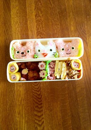 簡単♪キャラ弁♪ノンタンおにぎり♪-レシピのメイン写真