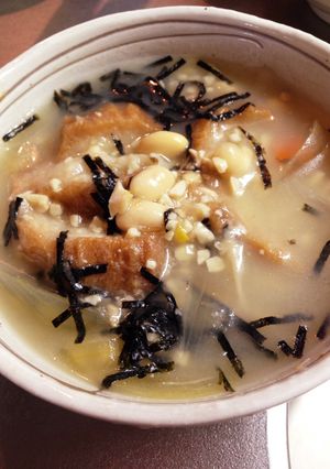 おふくろの味！ 食感楽しい大豆の味噌汁-レシピのメイン写真