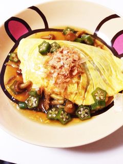 ネバトロ♡和風オムライス♪-レシピのメイン写真