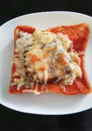 煮豚のピザトースト-レシピのメイン写真