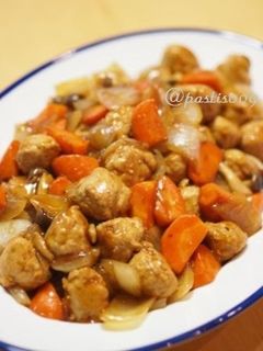 生姜入り鶏肉団子の酢豚風-レシピのメイン写真