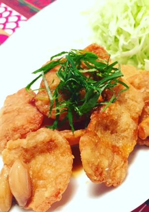 大豆ミートの唐揚げ　落花生ソース-レシピのメイン写真