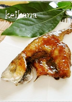 市販すき焼わりしたで超簡単☆鯵のてり焼き-レシピのメイン写真