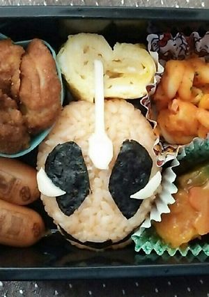 キャラ弁 おにぎりで仮面ライダーゴースト-レシピのメイン写真