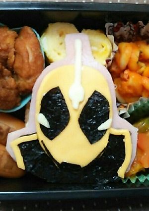 キャラ弁 仮面ライダーゴースト 簡単♪-レシピのメイン写真