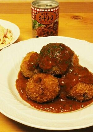 QPミートソースで簡単ライスコロッケ-レシピのメイン写真