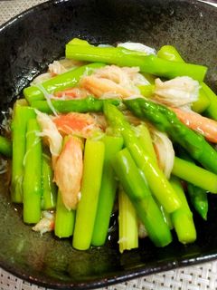カニとアスパラのとろとろ煮-レシピのメイン写真
