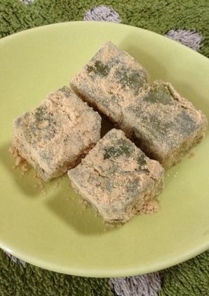 きなこと相性バッチリ！抹茶もち-レシピのメイン写真