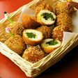 【野菜おやつ】ほうれん草あんのごまだんご