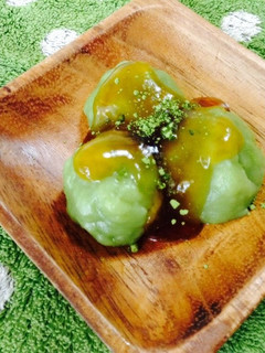 とろ~り♪みたらし抹茶だんご-レシピのメイン写真