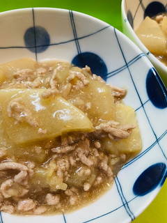 *聖護院大根と豚ひき肉の煮物*-レシピのメイン写真