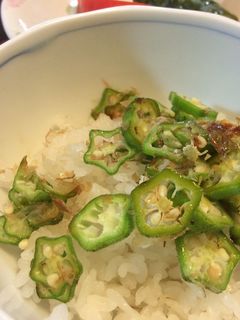 朝ごはんにオクラおかか-レシピのメイン写真