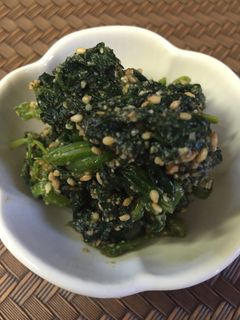 ちょっと甘めなほうれん草のごま和え-レシピのメイン写真
