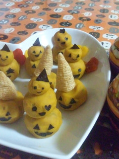 カボチャボールおばけ-レシピのメイン写真