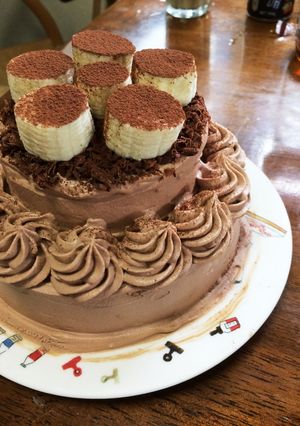 2段チョコレートケーキ-レシピのメイン写真