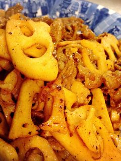 牛肉&れんこん炒め-レシピのメイン写真