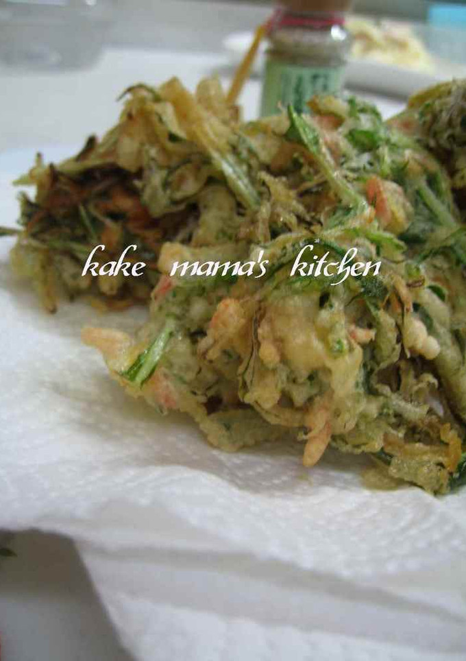 水菜♥♡簡単かき揚げ-レシピのメイン写真