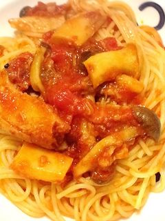 トマト缶でトマトソースパスタ-レシピのメイン写真