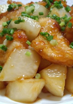 鶏むね肉と大根のしっとり照り炒め-レシピのメイン写真
