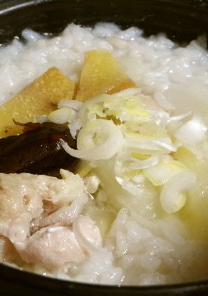 鶏胸肉のお腹においしいおかゆ-レシピのメイン写真