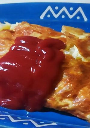 簡単お手伝い料理☆マヨじゃがオムレツ☆-レシピのメイン写真