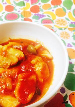 ☆めちゃ簡単！鶏肉のトマト煮☆-レシピのメイン写真
