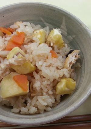 秋だから栗ごはん♪-レシピのメイン写真