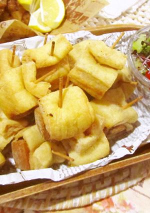 高野豆腐と油揚げのサクッと揚げ♫-レシピのメイン写真