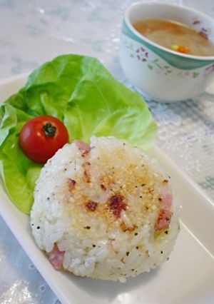 カルボナーラ味の☆焼きおにぎり-レシピのメイン写真
