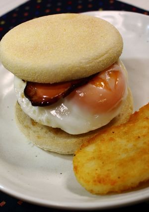 チーズ月見バーガー♪-レシピのメイン写真