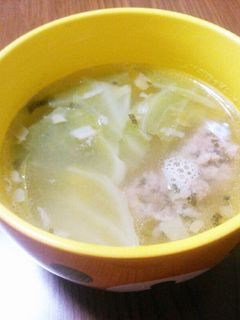 余り物で! 簡単肉だんごスープ-レシピのメイン写真