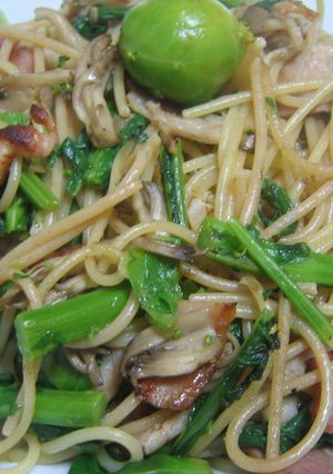 菜の花と芽キャベツのパスタ-レシピのメイン写真