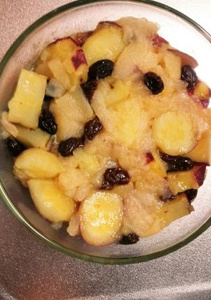 秋の味覚 サツマイモとりんごの炊いたん-レシピのメイン写真