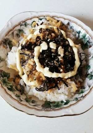 簡単 マヨネーズで天かすご飯‼-レシピのメイン写真