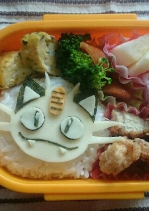 簡単キャラ弁☆ポケモン☆ニャース☆-レシピのメイン写真