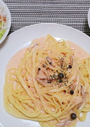大学生が作る明太子クリームパスタ-レシピのメイン写真